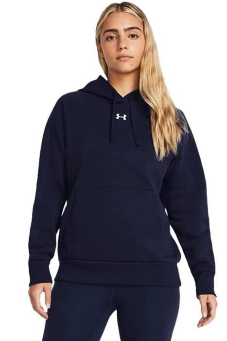 Ua Rival Fleece Hoodie Kadın Sweatshirt - 1379500 Lacivert - 1