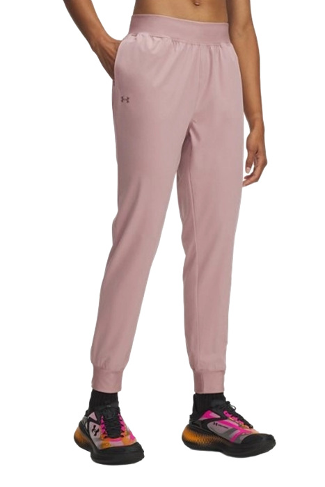 Ua Rival Hi Rise Woven Kadın Eşofman Altı - 1382727 Pembe - 1