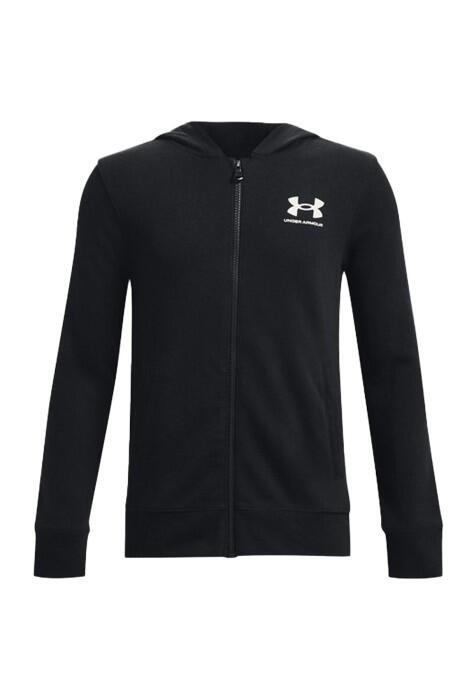 Under Armour - Ua Rival Terry Erkek Çocuk Fermuarlı Kapüşonlu SweatShirt - 1377250 Siyah