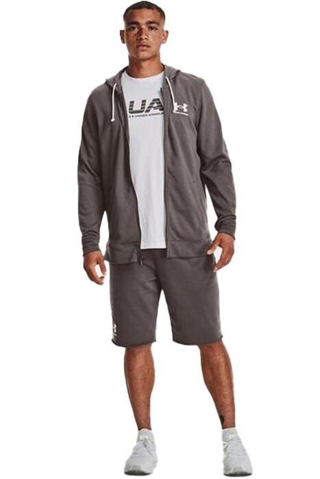 Ua Rival Terry Lc Fz Erkek SweatShirt - 1370409 Gri