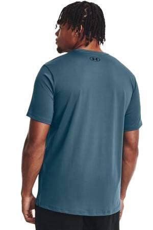 Ua Rush Energy Ss Erkek T-Shirt - 1366138 Mavi - Thumbnail