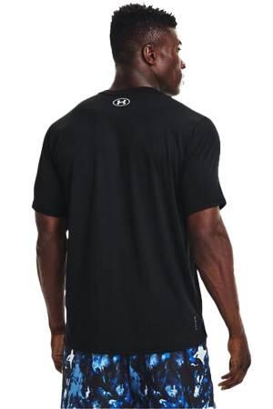 Ua Rush Energy Ss Erkek T-Shirt - 1366138 Siyah - Thumbnail