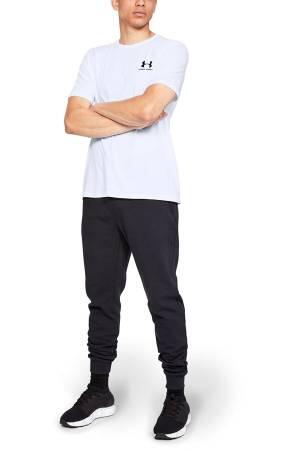 Ua Sportstyle Lc Ss Erkek T-Shirt - 1326799 Beyaz/Gri - Under Armour