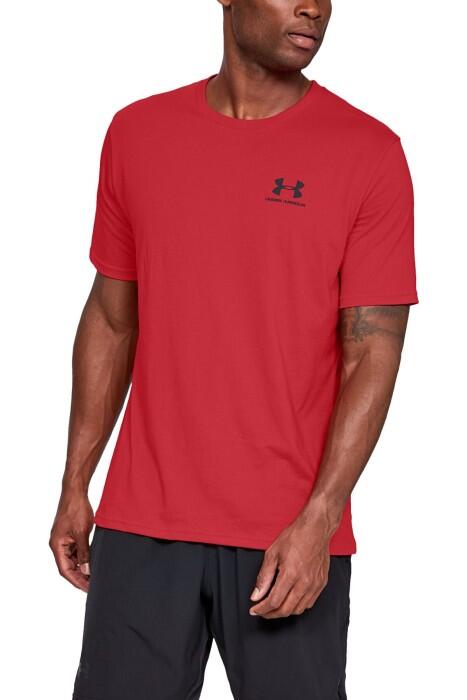 Ua Sportstyle Lc Ss Erkek T-Shirt - 1326799 Kırmızı