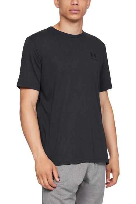 Ua Sportstyle Lc Ss Erkek T-Shirt - 1326799 Siyah - 1