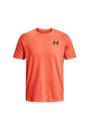 Ua Sportstyle Lc Ss Erkek T-Shirt - 1326799 Turuncu - Thumbnail