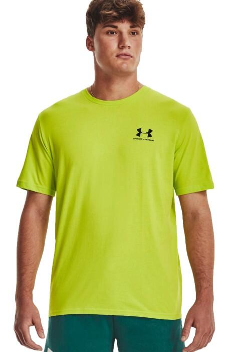 Ua Sportstyle Lc Ss Erkek T-Shirt - 1326799 Yeşil