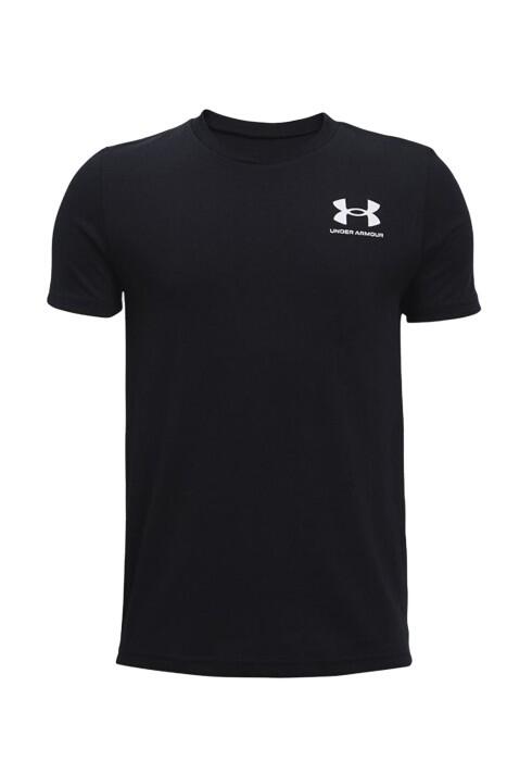 Ua Sportstyle Left Chest Ss Erkek Çocuk T-Shirt - 1363280 Siyah