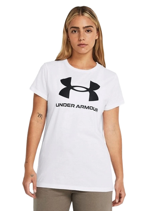 Ua Sportstyle Logo Kadın T-Shirt - 1356305 Beyaz - 1