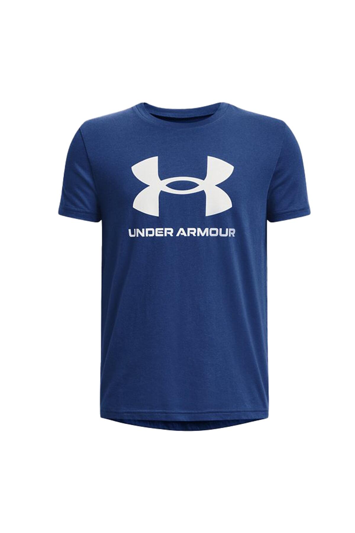 T-Shirt Homme - Under Armour Big LOGO Sport Style Spring Summer - Bleu -  Prix en Algérie