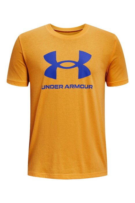 Under Armour - Ua Sportstyle Logo Ss Erkek Çocuk Spor T-Shirt - 1363282 Turuncu
