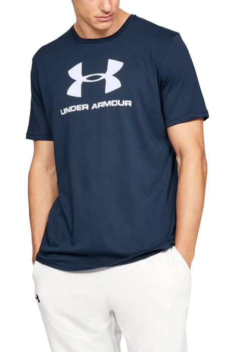 Under Armour - Ua Sportstyle Logo Ss Erkek T-Shirt - 1329590 Lacivert