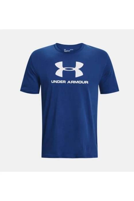 Ua Sportstyle Logo Ss Erkek T-Shirt - 1329590 Mavi