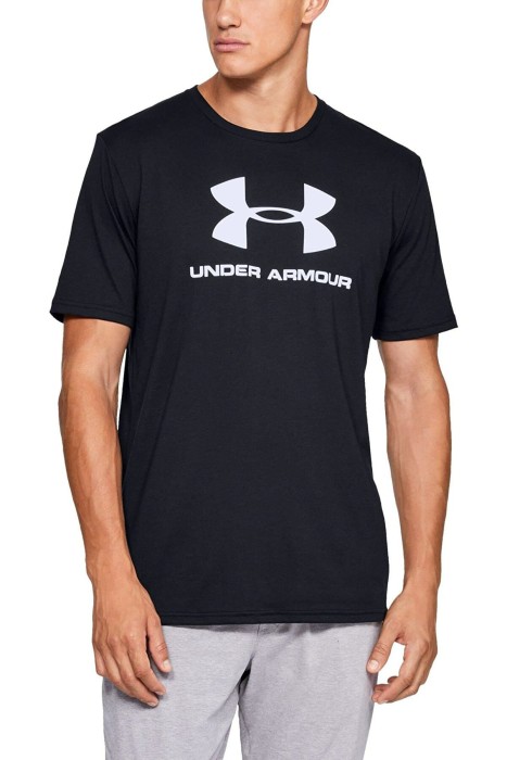 Ua Sportstyle Logo Ss Erkek T-Shirt - 1329590 Siyah