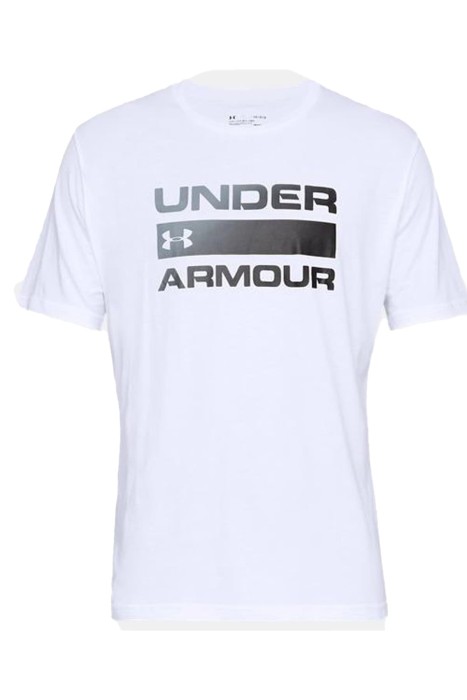 Ua Team Issue Wordmark Ss Erkek T-Shirt - 1329582 Beyaz/Gri