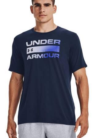 Ua Team issue Wordmark Ss Erkek T-Shirt - 1329582 Lacivert - Thumbnail