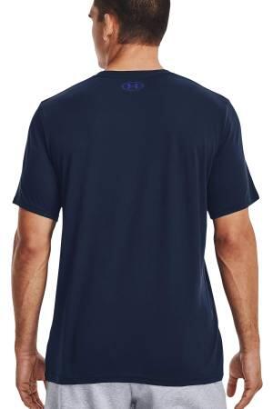 Ua Team issue Wordmark Ss Erkek T-Shirt - 1329582 Lacivert - Thumbnail