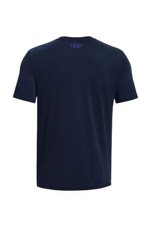 Ua Team issue Wordmark Ss Erkek T-Shirt - 1329582 Lacivert - Thumbnail