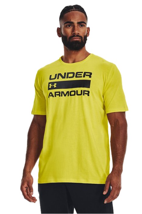 Ua Team Issue Wordmark Ss Erkek T-Shirt - 1329582 Sarı