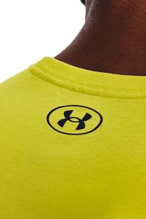 Ua Team Issue Wordmark Ss Erkek T-Shirt - 1329582 Sarı - Thumbnail