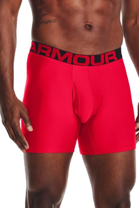 Under Armour - Ua Tech 6İn 2'li Erkek Boxer - 1363619 Kırmızı