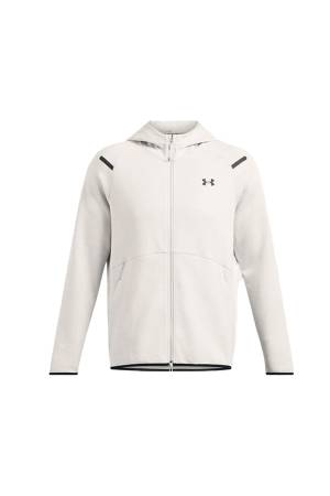 Ua Unstoppable Fleece Erkek Kapüşonlu Ceket - 1389352 Beyaz - 5
