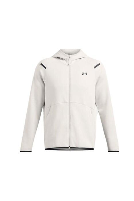 Ua Unstoppable Fleece Erkek Kapüşonlu Ceket - 1389352 Beyaz - 5