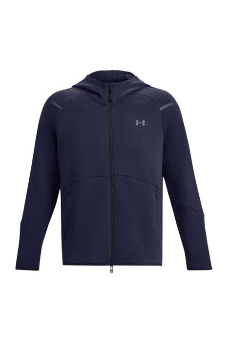 UA Unstoppable Fleece Fz Kapüşonlu Erkek Ceket - 1379806 Lacivert