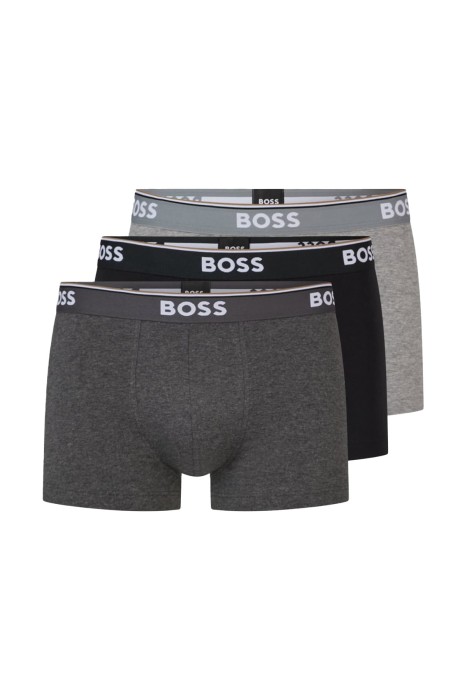 Boss - Üçlü Erkek Boxer Seti - 50475274 Siyah/Gri
