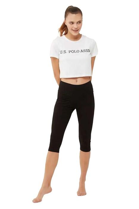 U.S. Polo Assn. Kadın Kısa Tayt - US.01.16608 Siyah - 1