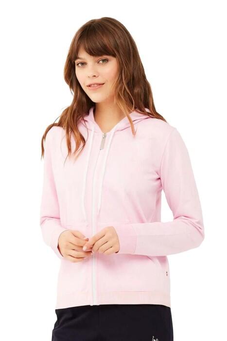 U.S. Polo Assn. Tam Fermuarlı Kadın SweatShirt - US.01.16599 Pembe - 1