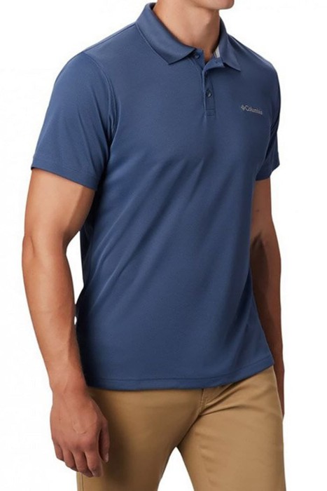 Utilizer Erkek Kısa Kollu Polo T-Shirt - AM0126 Dağ Mavisi