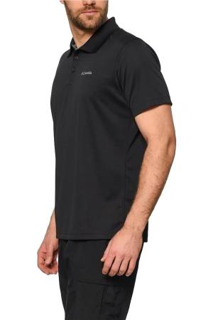 Utilizer Erkek Kısa Kollu Polo T-Shirt - AM0126 Siyah - Thumbnail