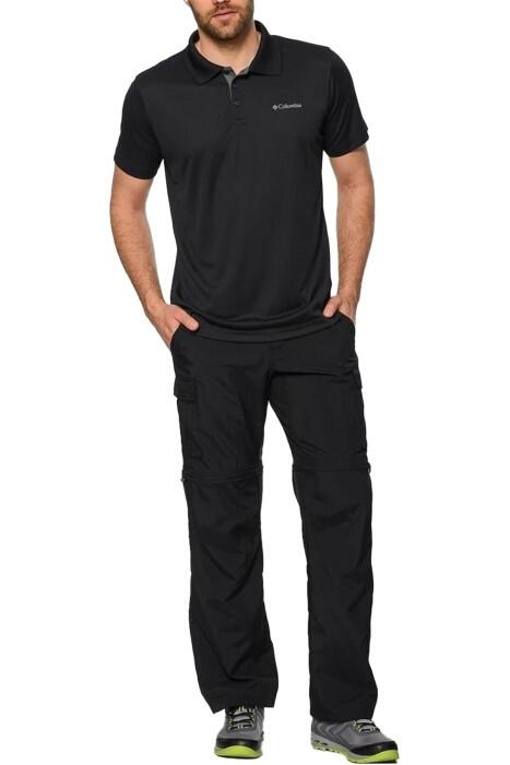 Utilizer Erkek Kısa Kollu Polo T-Shirt - AM0126 Siyah