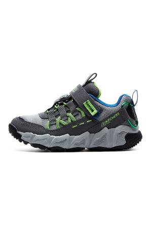Velocitrek - Pro Scout Erkek Çocuk Ayakkabı - 406423L Gri/Açık Yeşil - Skechers