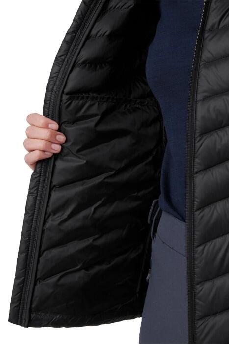 Verglas Down Insulat Kapüşonlu Kadın Mont - 63027 Siyah - 6