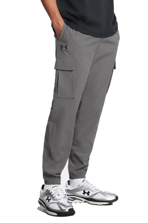 Vibe Dokuma Cargo Erkek Pantolon - 1386558 Gri - Under Armour