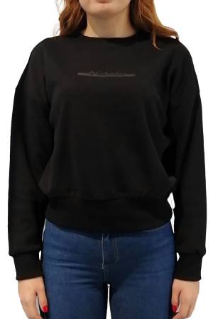 W Bar Slip Crop Kadın Sweatshirt - CS0212 Siyah - Columbia