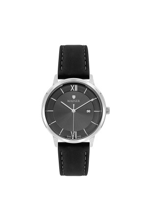 Wainer Deri Kordon Erkek Kol Saati 40mm - WA.11190 Siyah/Silver - Wainer