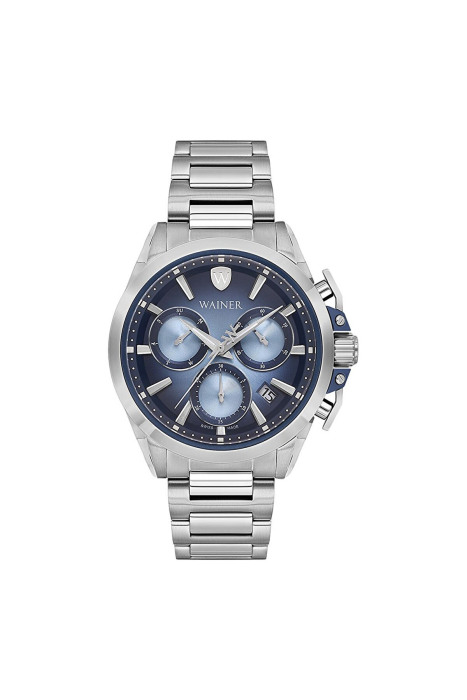 Wainer Erkek Kol Saati 44mm - WA.16100 Silver/Lacivert - 1