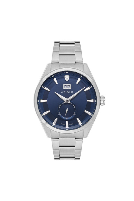 Wainer Erkek Kol Saati 45mm - WA.17000 Silver/Mavi - 1