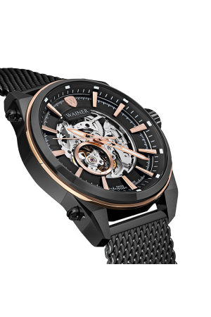 Wainer Erkek Kol Saati 46mm - WA.25988 Siyah/Rose Gold - 2