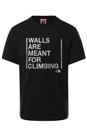 Walls Are Climbing Erkek T-Shirt - NF0A3S3S Siyah/Gri - The North Face