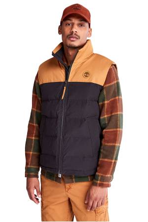 Welch Mnt Puffer Erkek Yelek - TB0A22XM Sarı/Siyah - Timberland