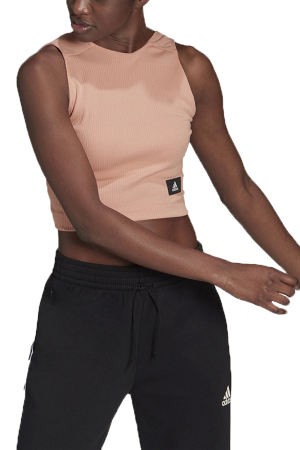 Wıp Rib Kadın Crop Atlet - H24180 Pudra - EU-Adidas