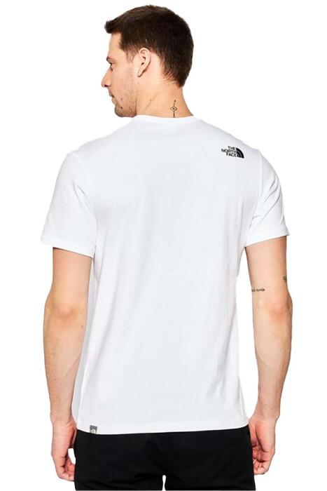 Woodcut Dome Tee-Eu Erkek T-Shirt - NF00A3G1 Beyaz/Siyah - 2