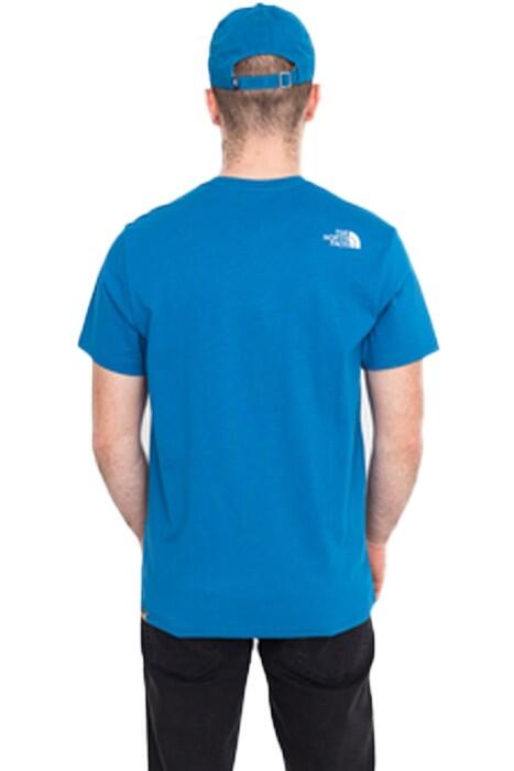 Woodcut Dome Tee-Eu Erkek T-Shirt - NF00A3G1 Mavi - 2