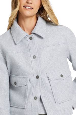 Wool With Poc Kadın Ceket - W4BL27WGIX2 Gri - 3