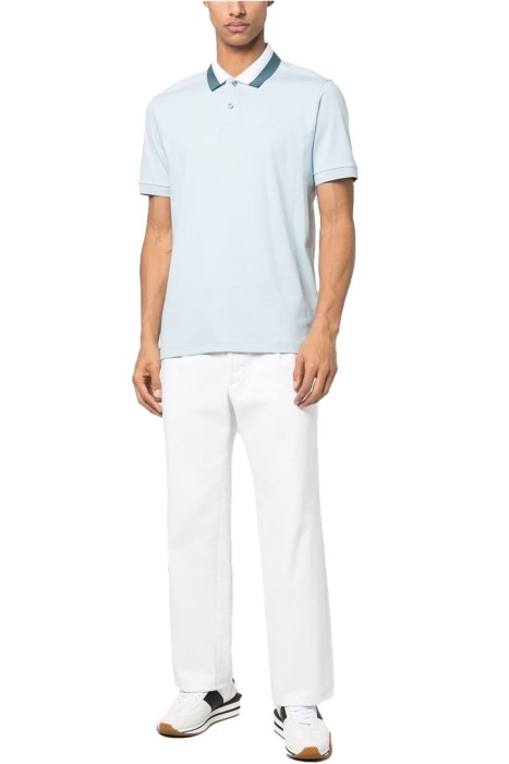 Boss - Yakalı Erkek Polo Yaka T-Shirt - 50481614 Açık Mavi