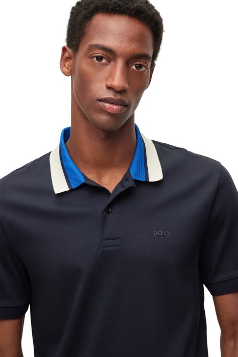 Yakalı Erkek Polo Yaka T-Shirt - 50481614 Koyu Mavi